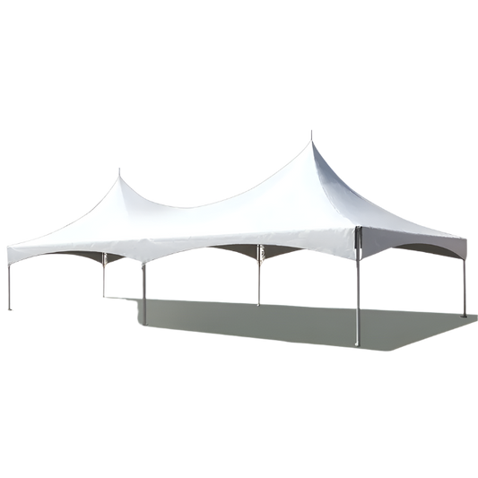 20' x 40' White High Peak Canopy Tent
