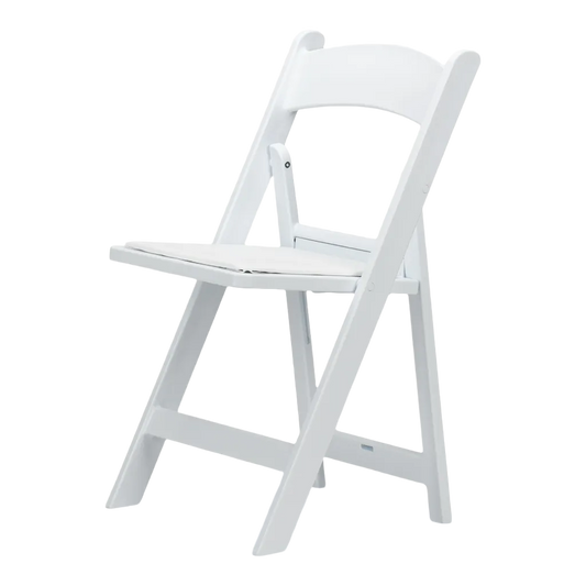 Wood Folding Chair - White
