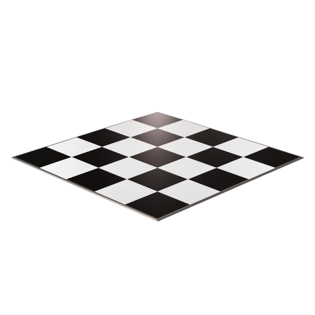 Black And White Checker Floor