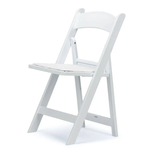 Wood Folding Chair - White